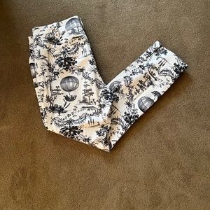 Anthropologie Essential Slim pants toile print